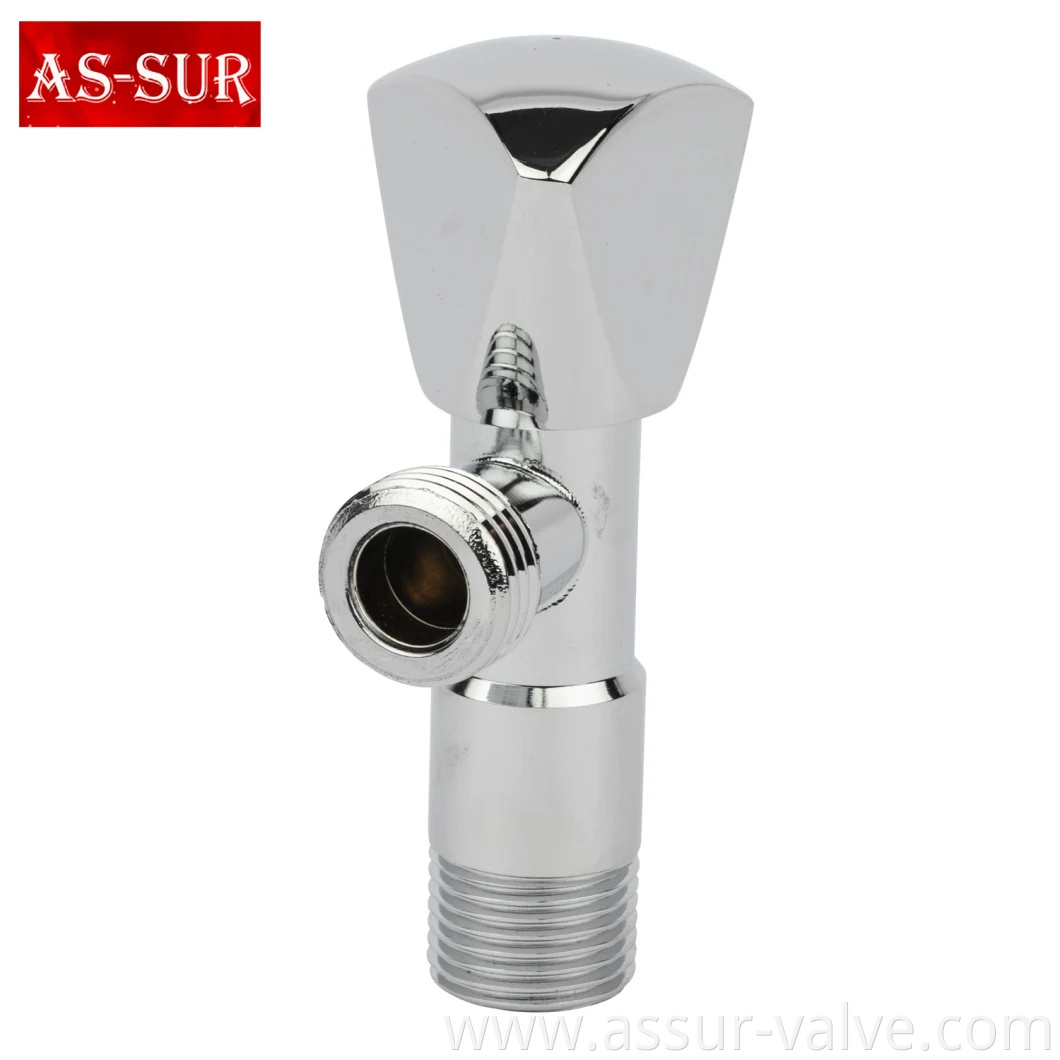 Zinc Alloy Handle Brass Angle Stop Valve as-S017